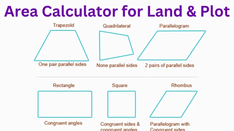 Area calculator for land And Plot 2025